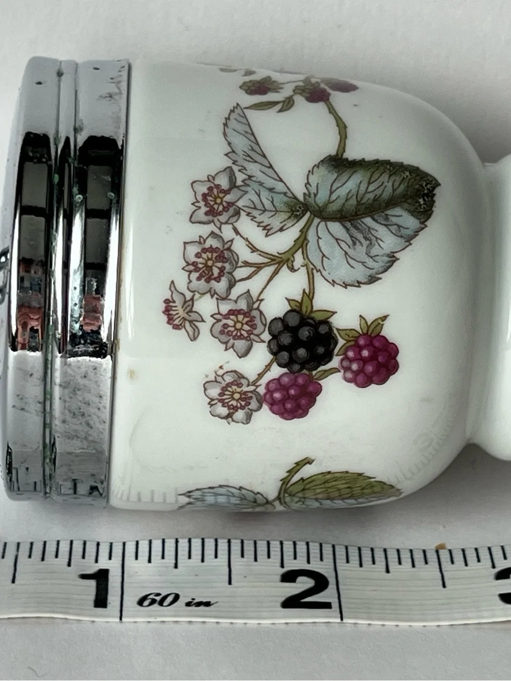 Royal Worcester Berry illustration Egg Coddler with Instruction Sheet